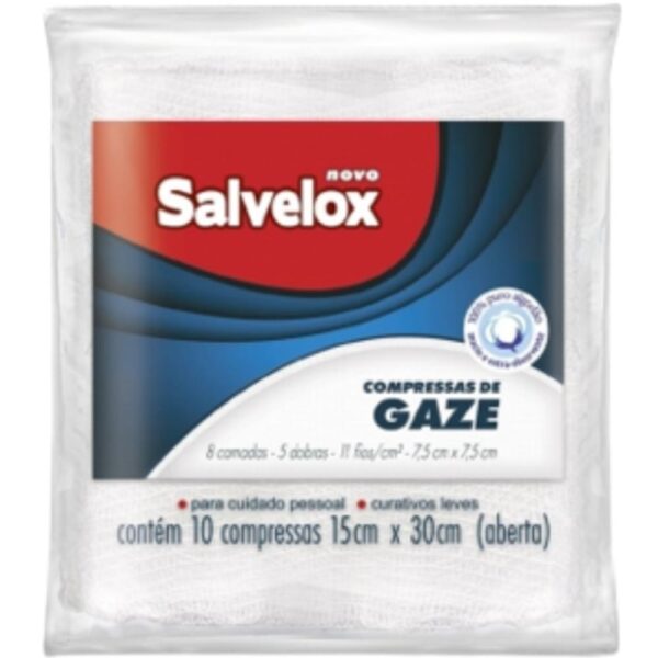 Compressa 11 Fios 7,5Cm Salvelox Com 10 Unidades