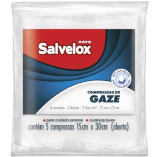 Compressa 11 Fios 7,5Cm Salvelox Com 5 Unidades