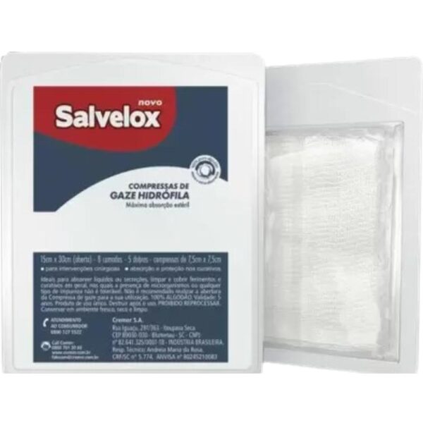 Compressa Esterel 11 Fios Salvelox Com 10 Unidades