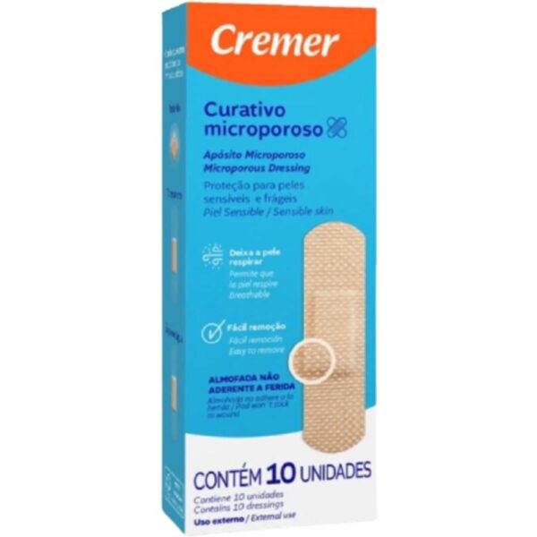 Curativo Cremer Microporoso Com 10 Unidades