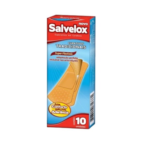 Curativo Salvelox Transparente Com 10 Unidades