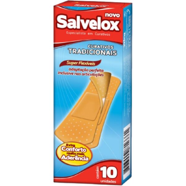 Curativo Salvelox Bege Com 10 Unidades