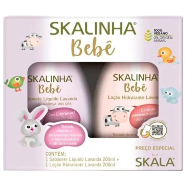 Kit Sab Liq Glicerina+Locao Hidrat Lavanda Skalinha Bebe