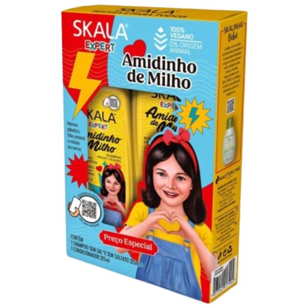 Kit Sh+Cond Skala Amidinho De Milho 325Ml