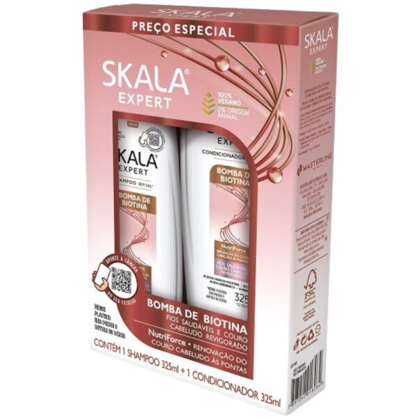 Kit Sh+Cond Skala Bomba De Biotina 325 Ml