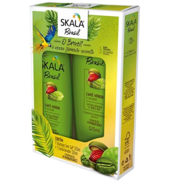 Kit Sh+Cond Skala Cafe Verde E Ucuuba 325Ml