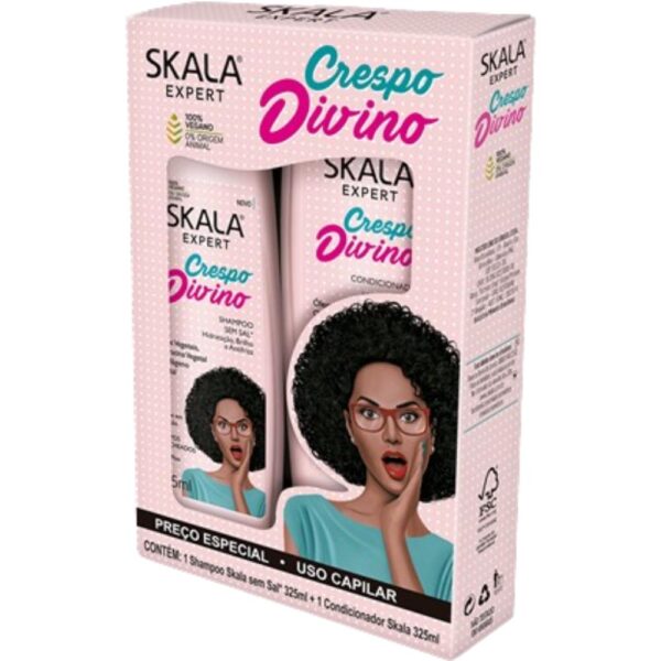 Kit Sh+Cond Skala Crespo Divino 325Ml