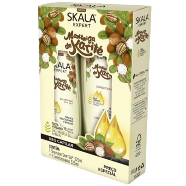Kit Sh+Cond Skala Manteiga Karite 325Ml
