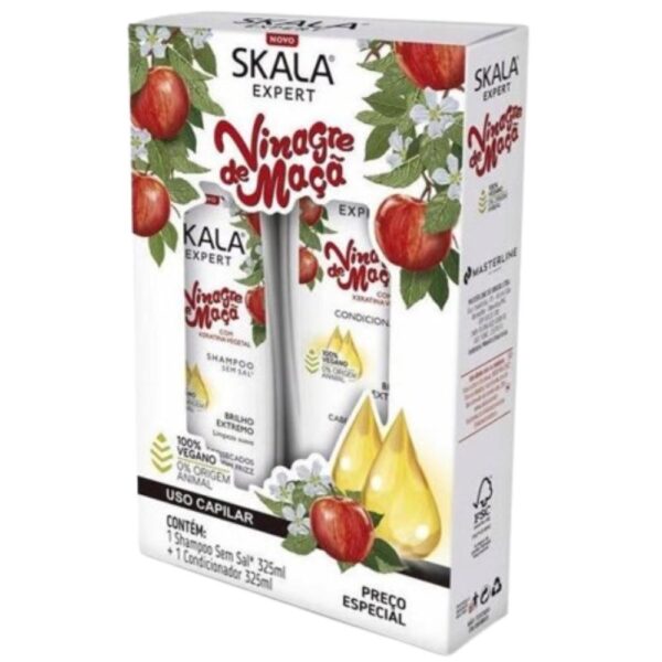 Kit Sh+Cond Skala Vinagre De Maca 325Ml