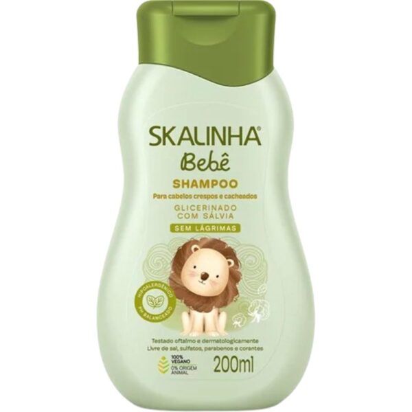 Shampoo Skalinha Bebe Glicerinado Salvia 200Ml