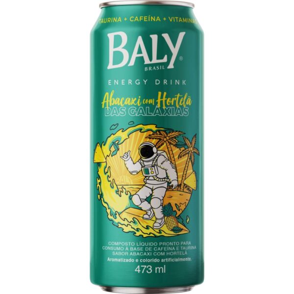 Energetico Baly Abacaxi Com Hortela 473Ml