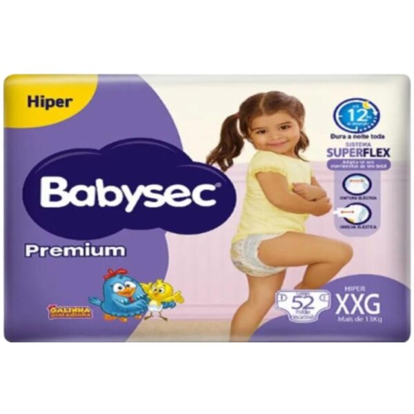 Fralda Babysec Premium Hiper Xxg 502 Unidades