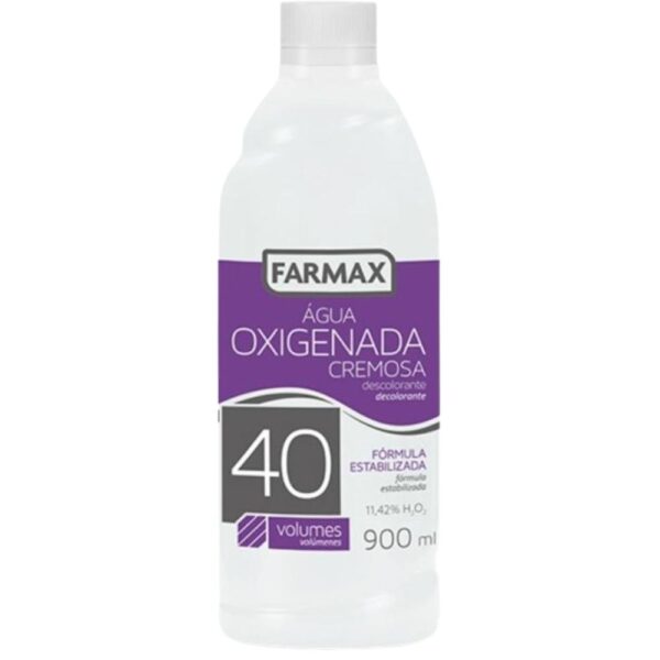 Agua Oxigenada Cremosa Farmax 40Vls 900Ml