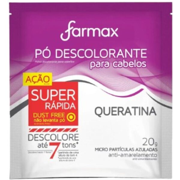 Po Descolorante Farmax Queratina 20G