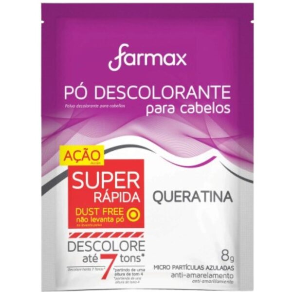 Po Descolorante Farmax Queratina 8G