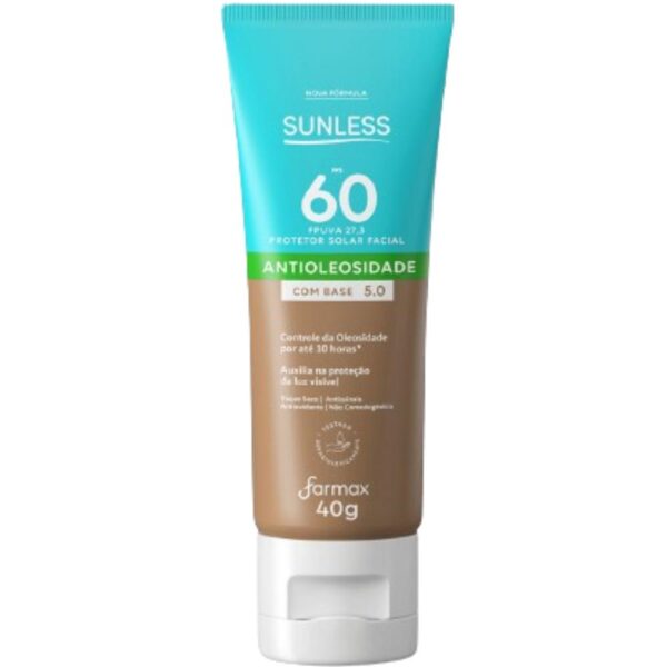 Protetor Facial Sunless Fps60 Cor 5.0 40G