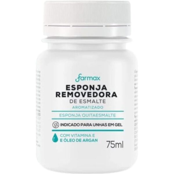 Esponja Removedora Esmalte Farmax Argan 75Ml
