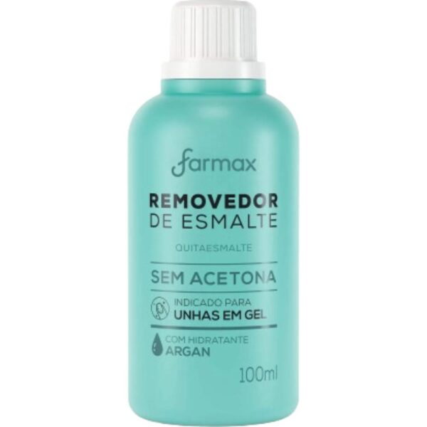 Removedor Farmax Sem Acetona Argan 100Ml