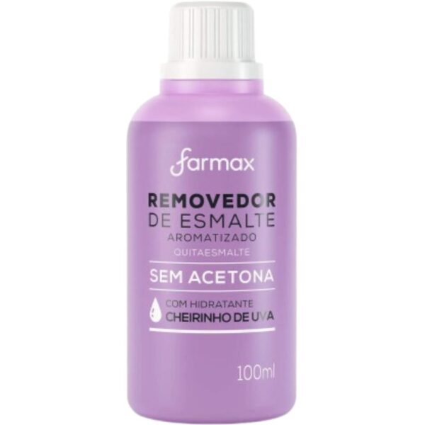 Removedor Farmax Sem Acetona Uva 100Ml