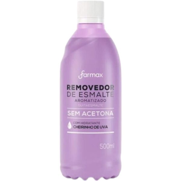 Removedor Farmax Sem Acetona Uva 500Ml