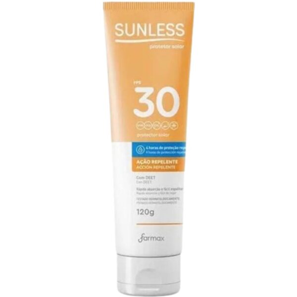 Protetor Solar Sunless Com Açao Repelente Fps 30120G