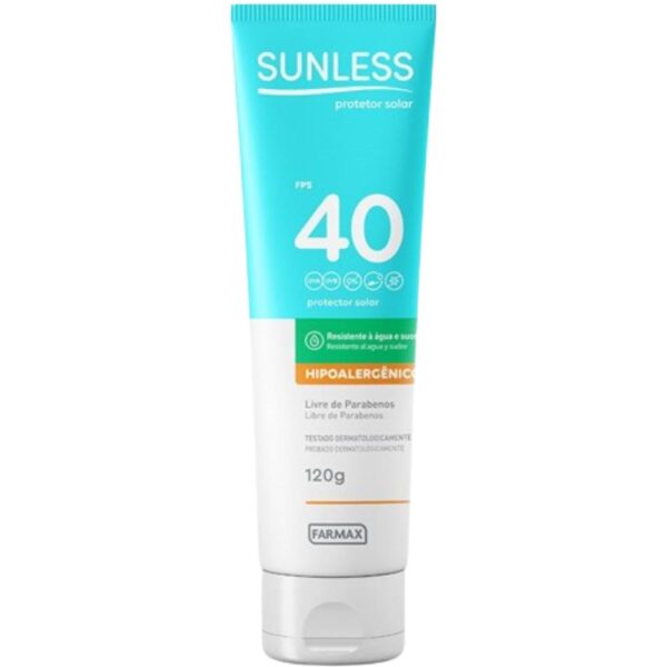 Protetor Solar Sunless Hipoalergenico Fps40 120G