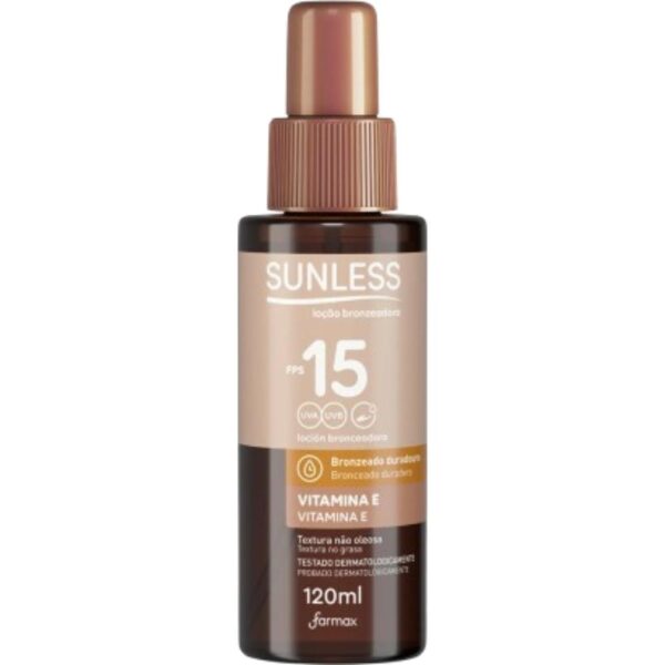 Locao Bronzeadora Creme Sunless Fps15 120Ml