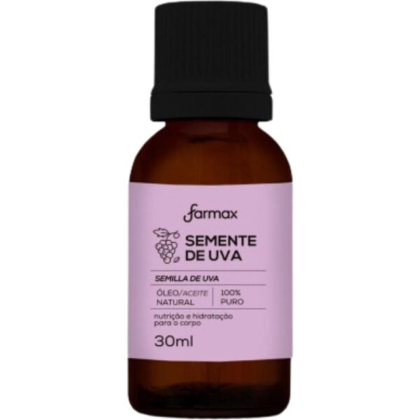 Oleo Farmax Semente De Uva Puro 30Ml
