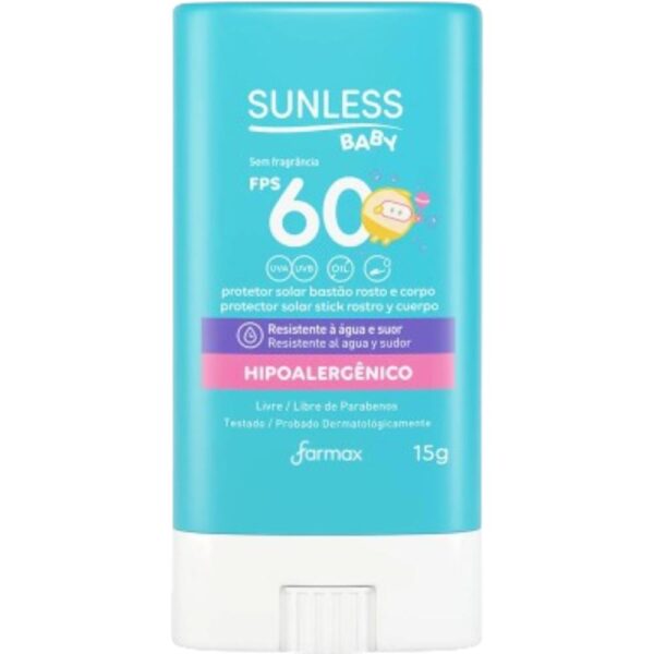 Protetor Solar Sunless Baby Fps60 15G