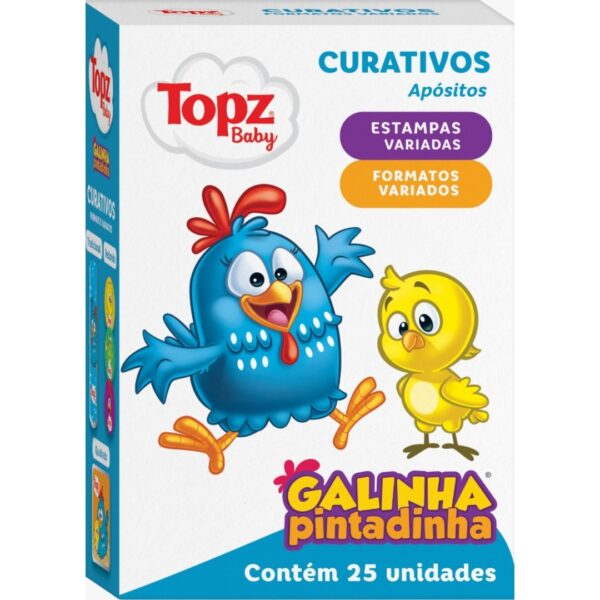 CURATIVO TOPZ BABY GALINHA PINTADINHA 25UN