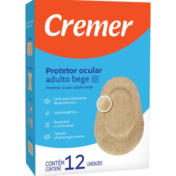 PROTETOR OCULAR CREMER ADULTO BEGE 12UN