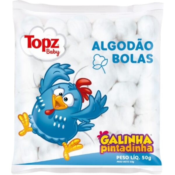 ALGODAO BOLA GALINHA PINTADINHA 50G