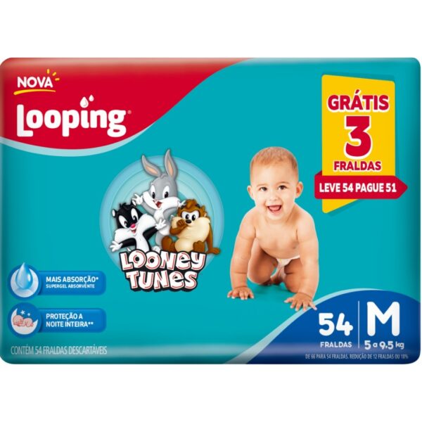 FRALDA LOOPING LOONEY TUNES HIPER M