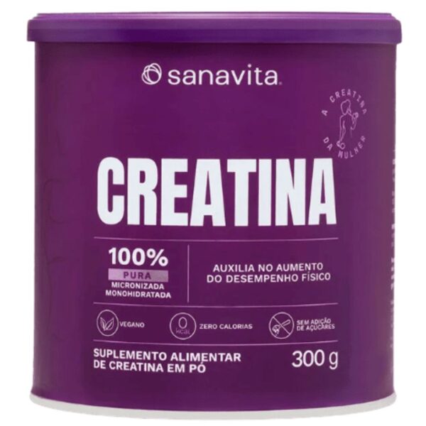 CREATINA SEM SABOR SANAVITA 300G