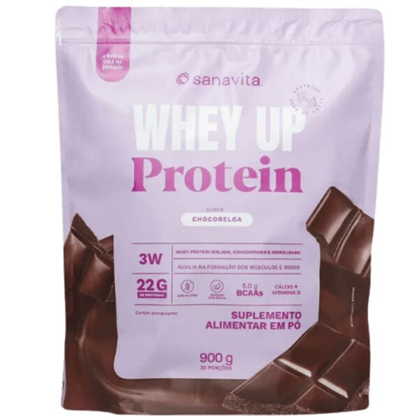 WHEY UP 3W CHOCOBELGA SANAVITA 900G SACHE