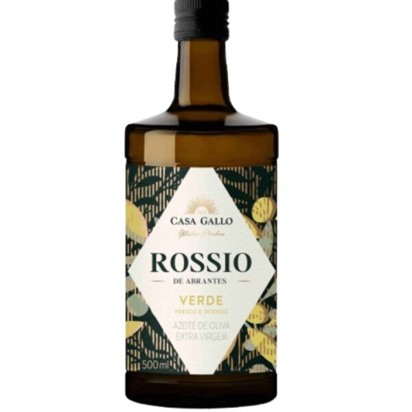 AZEITE ROSSIO 500ML EXTRA VIRGEM VERDE VIDRO