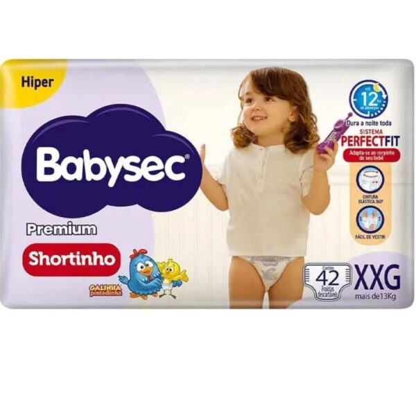 FRALDA BABYSEC PREMIUM SHORTINHO HIPER XXG